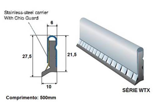 Raspadores de barramento Série WTX operando em aplicações pesadas e exigentes.